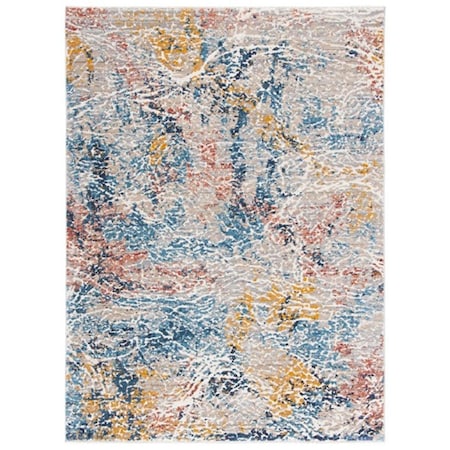 Safavieh 9 x 12 ft. Madison 400 Contemporary Rectangle Power Loomed Rug, Grey & Orange MAD494F-9